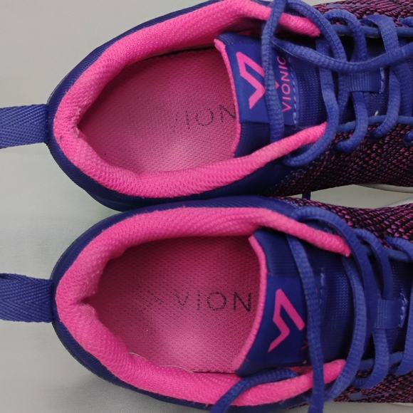 Women's Size 6.5 Vionic ADLEY Purple Pink Sneakers Gym Trainers Support Lace Up - Picture 9 of 16